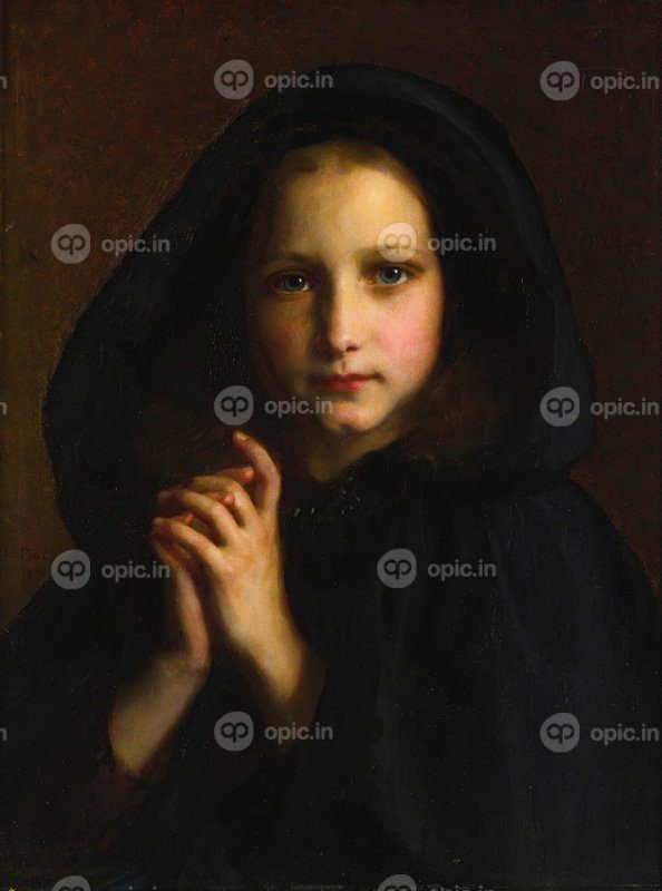 نقاشی کلاسیک Femme Dans Un Manteau 1871