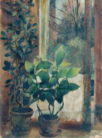 نقاشی کلاسیک Fenster mit Blumen 1940