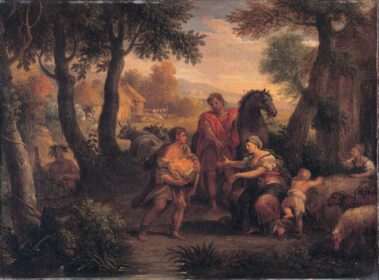 نقاشی کلاسیک یافتن رومولوس و رموس بین 1720 تا