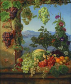 نقاشی کلاسیک Frugter I Et Italiensk Landskab 1842 – 1843
