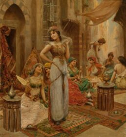 نقاشی کلاسیک زیبای حرم در بازار