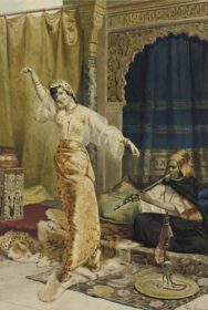 نقاشی کلاسیک حرمسرا رقصنده