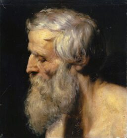 نقاشی کلاسیک Head of an Old Man 1852