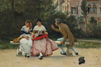 نقاشی کلاسیک در پارک 1886