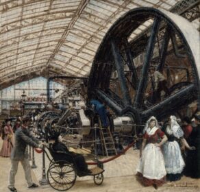 نقاشی کلاسیک Intérieur de la galerie des machines à l’exposition universelle de 1889