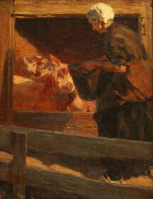 نقاشی کلاسیک La comida de los cerdos 1904
