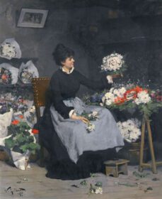 نقاشی کلاسیک La marchande de fleurs 1877