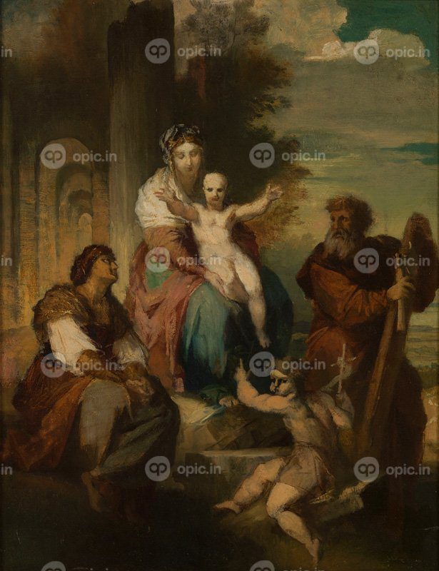 نقاشی کلاسیک La Sainte Famille 1869