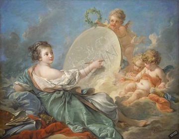 دانلود طرح تابلو تمثیل نقاشی فرانسوا بوچر 1765