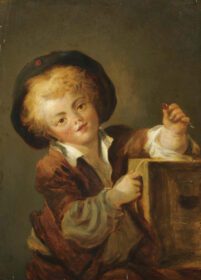 نقاشی کلاسیک Le Petit Garçon à la Curiosité – A Little Boy with A