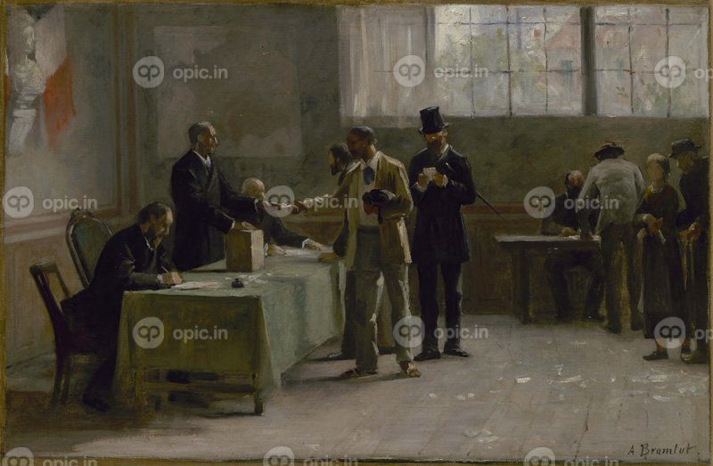 نقاشی کلاسیک Le suffrage universel 1889