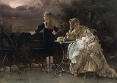 نقاشی کلاسیک Mère Et Ses Enfants 1883