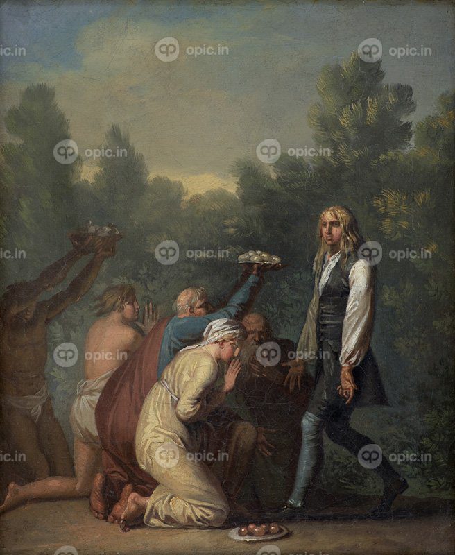 نقاشی کلاسیک نیلز کلیم ادای احترام کوامیت ها را دریافت می کند 1785 – 1789