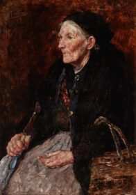 نقاشی کلاسیک زن بازاری پیر 1885