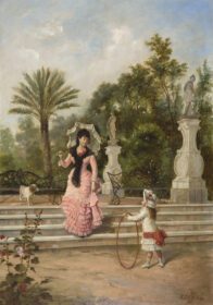 نقاشی کلاسیک بازی در پارک ج. 1845