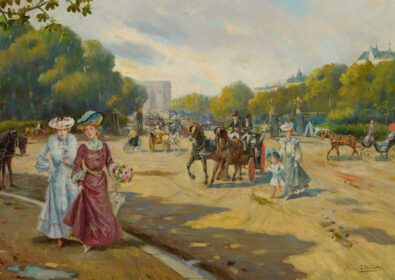 نقاشی کلاسیک Port Dauphine, Bois De Boulogne 1872