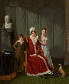 نقاشی کلاسیک پرتره همسر ژنرال بودت و دو فرزندش،