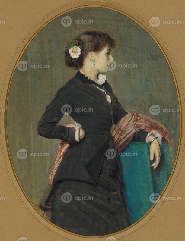 نقاشی کلاسیک پرتره خانم نیستروم 1880