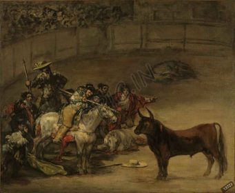 دانلود طرح تابلو bullfight suerte de varas francisco de goya 1824