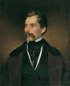 نقاشی کلاسیک Porträt eines grauhaarigen Herrn mit Schnurrbart 1849