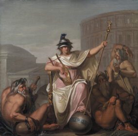 نقاشی کلاسیک رم به عنوان حاکم جهان 1784