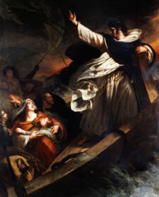 نقاشی کلاسیک سنت توماس آکویناس موعظه اعتماد به خدا در طول th