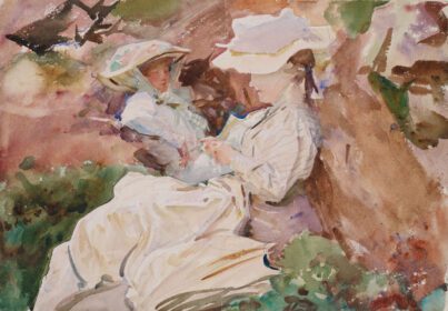 نقاشی کلاسیک سیمپلون – خانم بارنارد و دخترش دوروتی