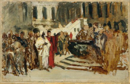 نقاشی کلاسیک Skizze zum Gemälde ‘Arabische Kaufleute in Venedig’ 1873