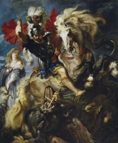 نقاشی کلاسیک سنت جورج نبرد با اژدها 1606 1608