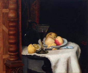 نقاشی کلاسیک زندگی بی جان با میوه 1884