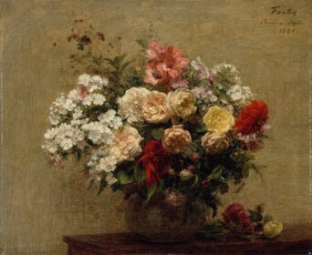 نقاشی کلاسیک Summer Flowers 1880