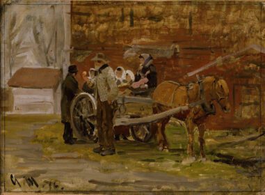 نقاشی کلاسیک The Apple Cart 1876