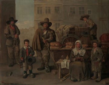 نقاشی کلاسیک The Baker’s Cart 1656