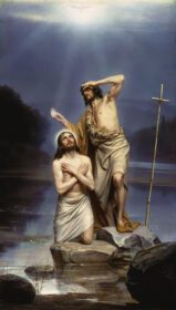 نقاشی کلاسیک غسل تعمید مسیح