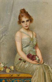 نقاشی کلاسیک The Bouquet 1889