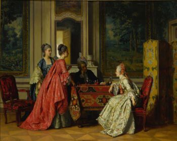 نقاشی کلاسیک شطرنج بازان 1876