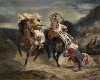 نقاشی کلاسیک مبارزه با جیائور و حسن 1826