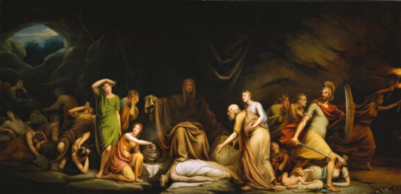 نقاشی کلاسیک دادگاه مرگ 1820