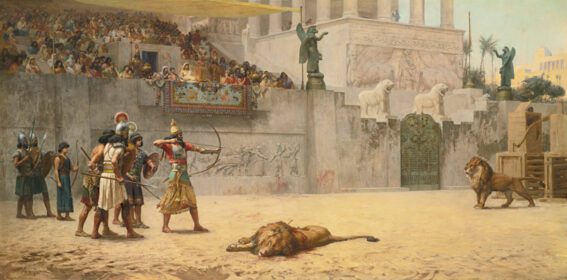 نقاشی کلاسیک انحراف یک پادشاه آشوری