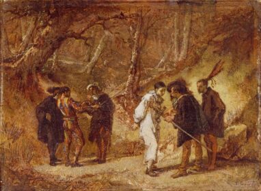 نقاشی کلاسیک دوئل پس از توپ نقابدار 1857