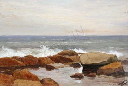 دانلود طرح تابلو seascape richard b gruelle 1897