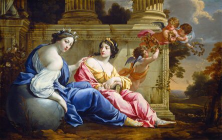 نقاشی کلاسیک The Muses Urania و Calliope C