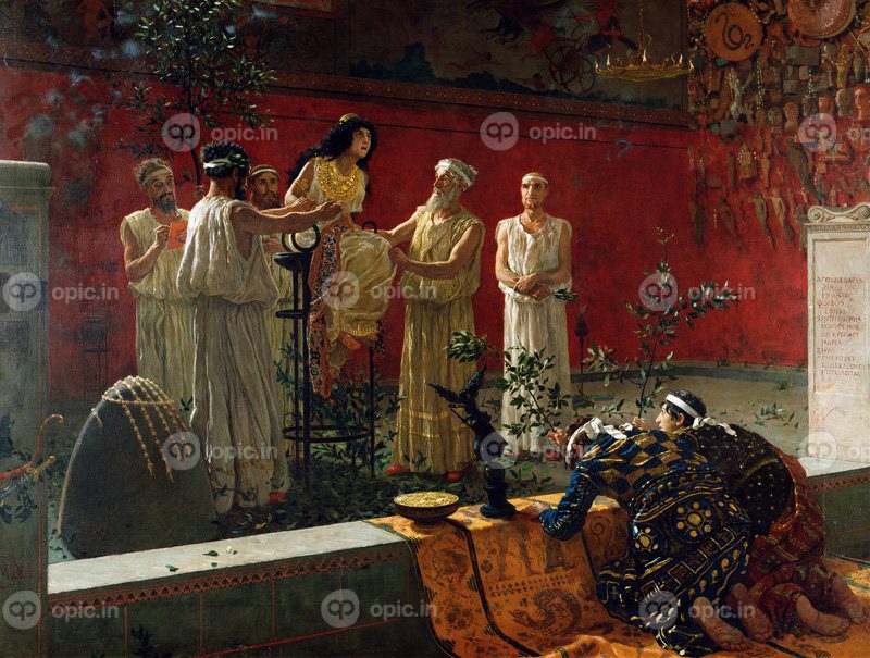 نقاشی کلاسیک The Oracle 1880