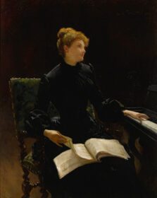 نقاشی کلاسیک درس پیانو 1884