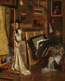 نقاشی کلاسیک The Psyché My Studio حدود 1871