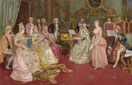 نقاشی کلاسیک The Recital 1901