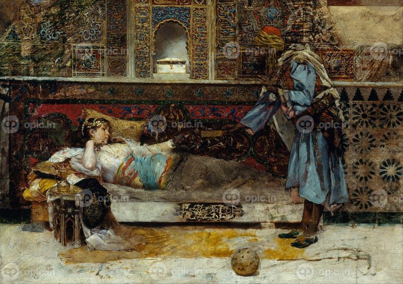 نقاشی کلاسیک هدیه سلطان 1885 1886
