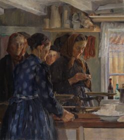 نقاشی کلاسیک The Village Shop 1896