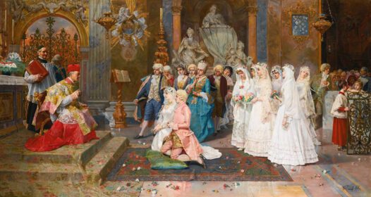 نقاشی کلاسیک عروسی 1885