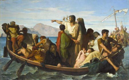 نقاشی کلاسیک تیبریوس تبعید 1850
